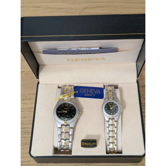 GENEVA‎ HIS & HERS ANALOG WATCH SET NEW IN BOX main image 8